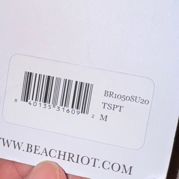 Beach Riot NEW Black Ribbed One Shoulder Cut Out Accent Swimsuit Waist Tie M - Picture 4 of 5